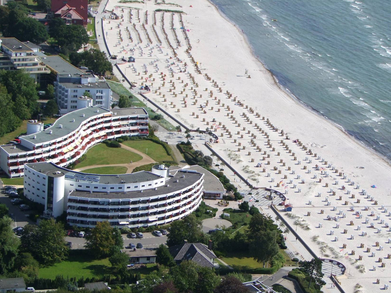 Das Hotel Strandidyll direkt an Strand und Meer